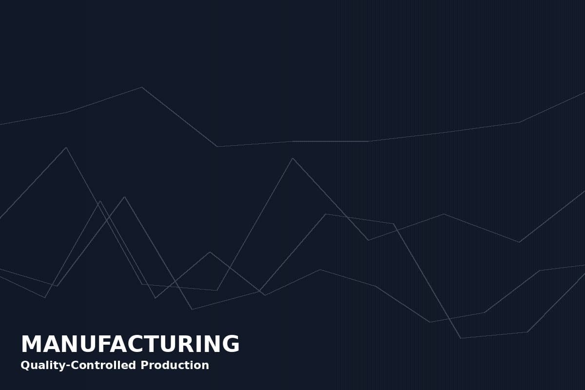 Abstract panel representing Crackstone's manufacturing quality control